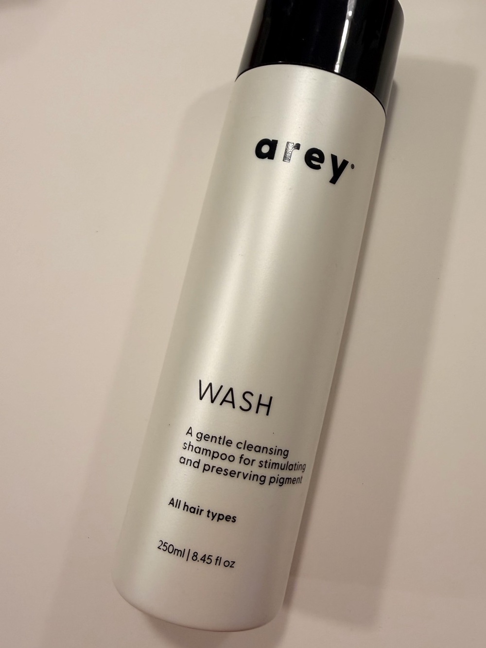 arey WASH Gentle Cleansing Peptide Shampoo for Grey hair all types 250ml NEW